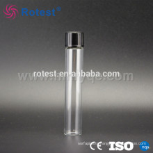 lab glass test tube with screw cap